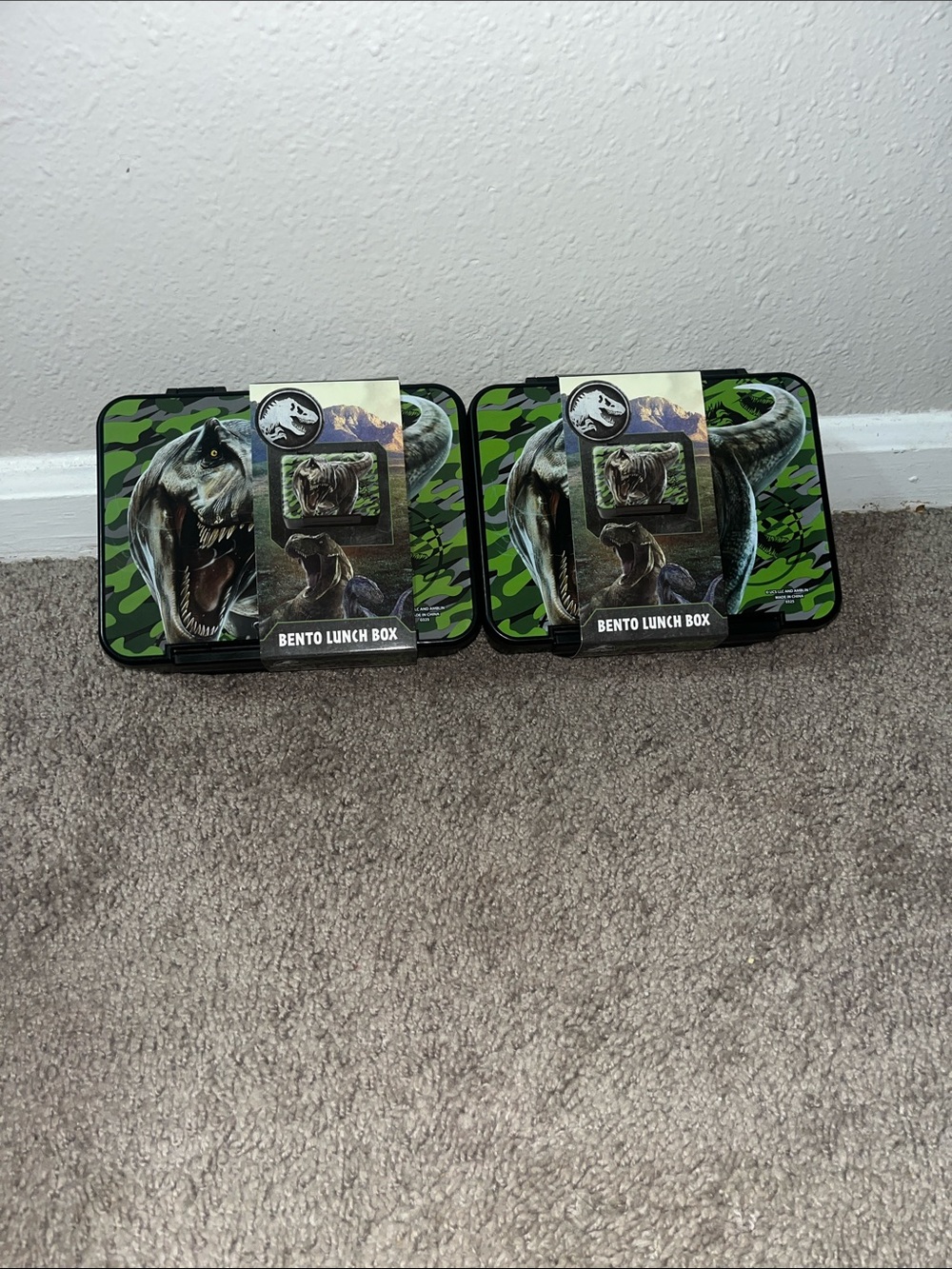 Jurassic world Green Bento Lunch Box - Set of 2